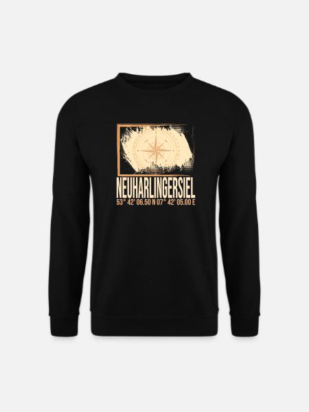 Neuharlingersiel Koordinaten - Unisex Pullover - Schwarz