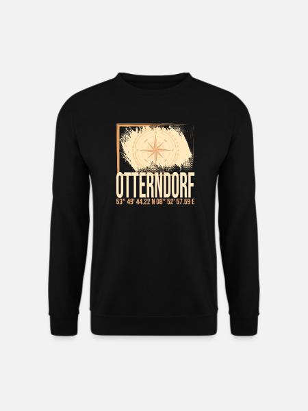 Otterndorf Koordinaten - Unisex Pullover - Schwarz