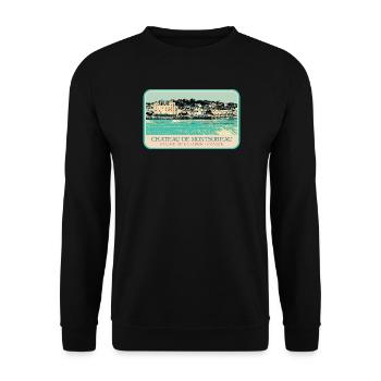 Château de Montsoreau, Loire Valley - Unisex Sweatshirt - black - Front - Alina (178cm) & Michal (187cm)