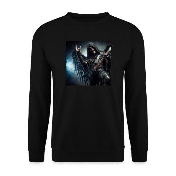 La Faucheuse est lourde - Sweat-shirt Unisexe - noir - Devant - Alina (178cm) & Michal (187cm)