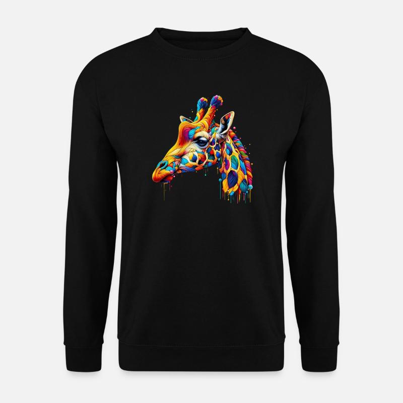 Giraffe - Unisex Pullover - Schwarz