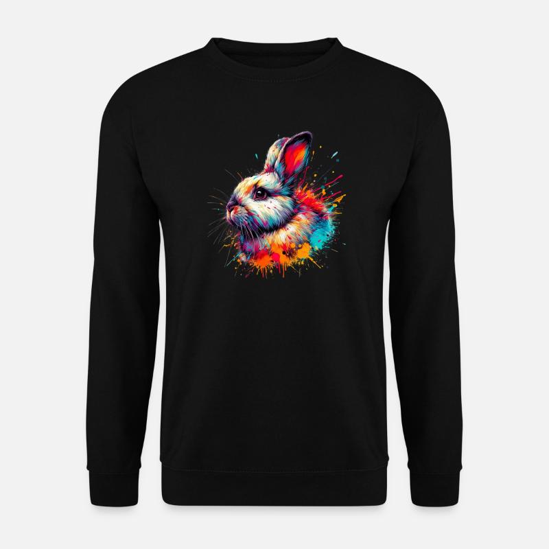 Kaninchen - Unisex Pullover - Schwarz
