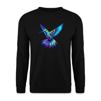 Kolibri - Unisex Pullover - Schwarz - Vorne - Alina (178cm) & Michal (187cm)