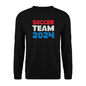 Netherlands soccer team 2024 Soccer Fan Icon Logo - Unisex Sweatshirt - black - Front - Alina (178cm) & Michal (187cm)