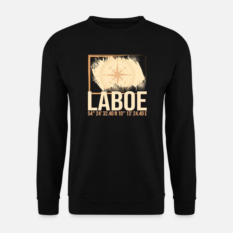Laboe Koordinaten - Unisex Pullover - Schwarz