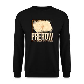 Prerow Koordinaten - Unisex Pullover - Schwarz - Vorne - Alina (178cm) & Michal (187cm)