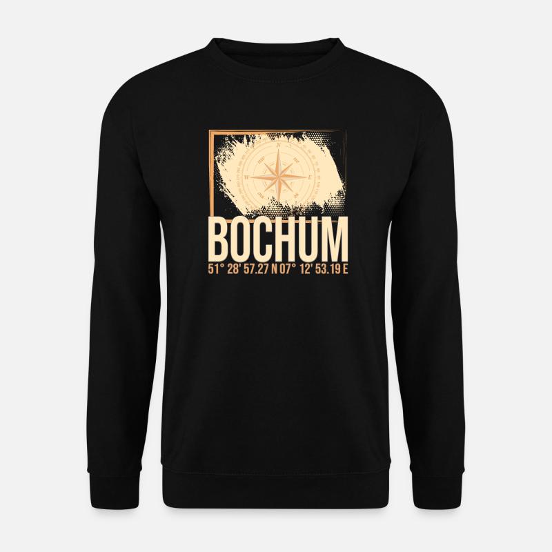 Bochum Koordinaten - Unisex Pullover - Schwarz