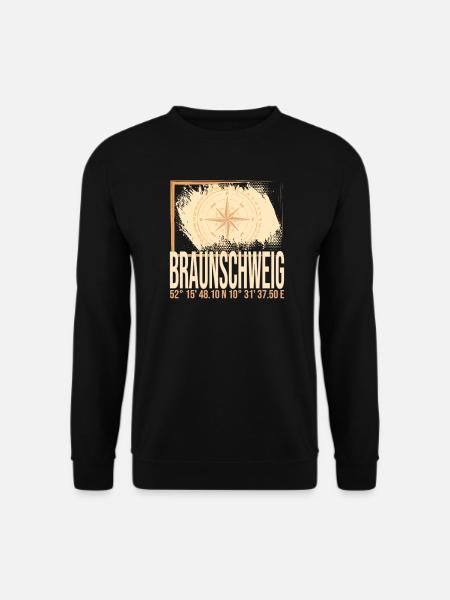 Braunschweig Koordinaten - Unisex Pullover - Schwarz