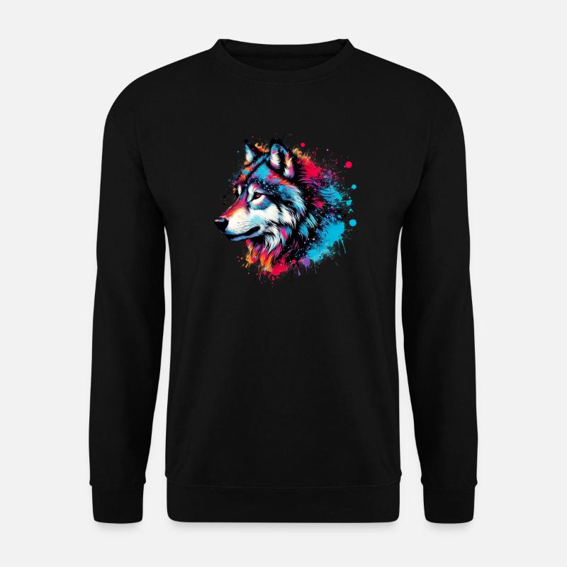 Loup - Sweat-shirt Unisexe - noir