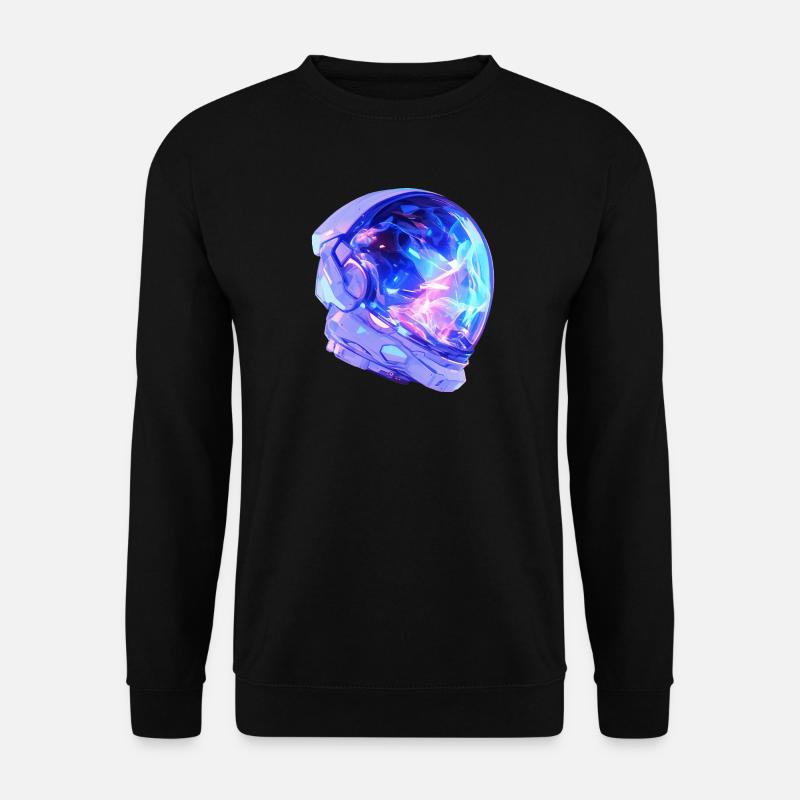 Astronauten-Helm - Unisex Pullover - Schwarz