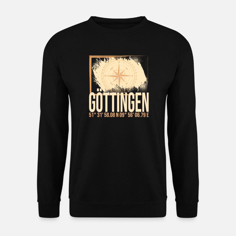Göttingen Koordinaten - Unisex Pullover - Schwarz