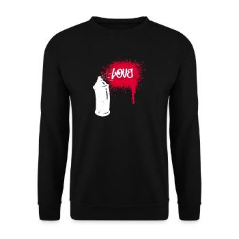 Spray Can Graffiti Sprayer Drawing Illustration - Unisex Sweatshirt - black - Front - Alina (178cm) & Michal (187cm)