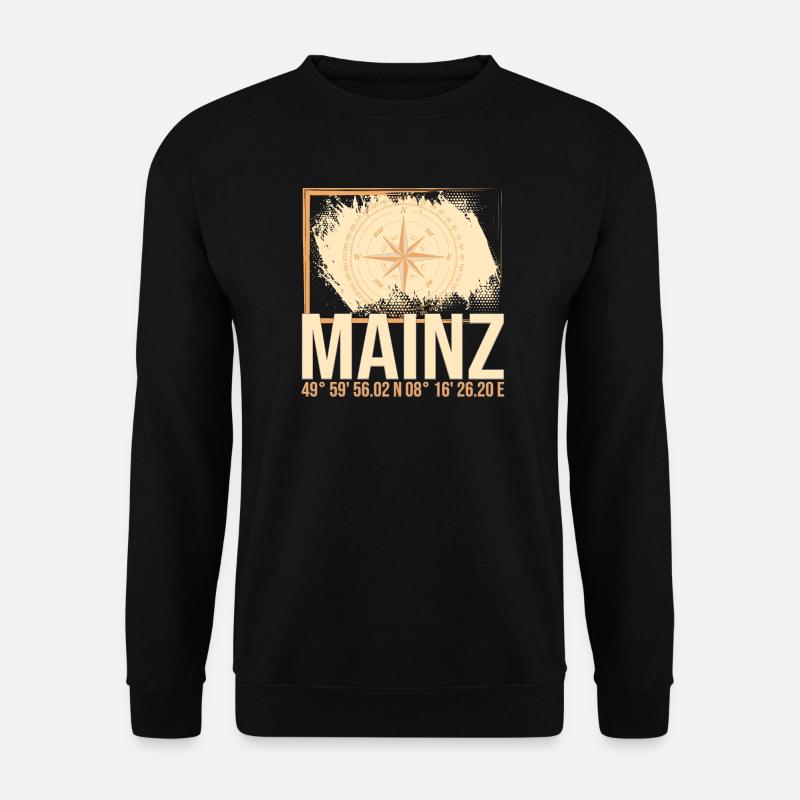 Mainz Koordinaten - Unisex Pullover - Schwarz