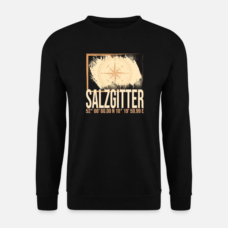 Salzgitter Koordinaten - Unisex Pullover - Schwarz