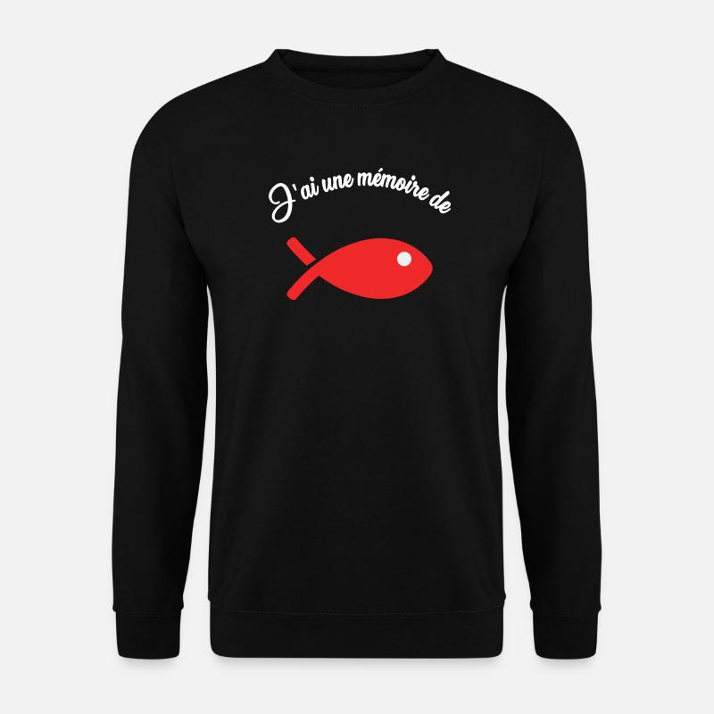 FISH. HUMOR - Unisex Sweatshirt - black