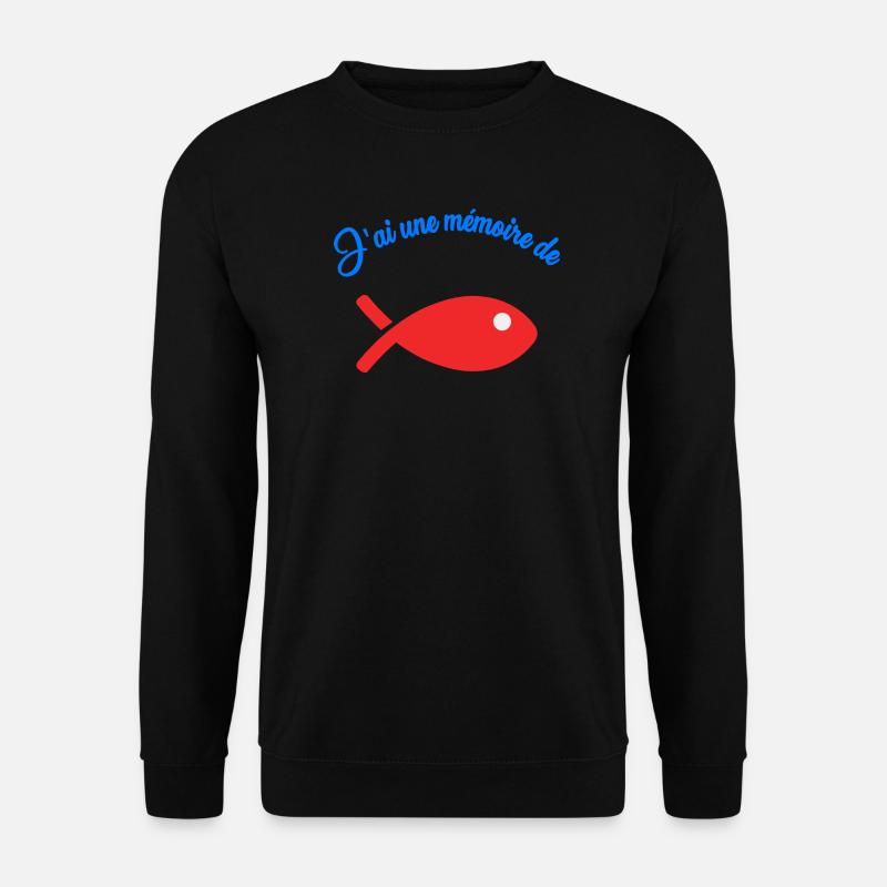 FISH. MEMORY - Unisex Sweatshirt - black