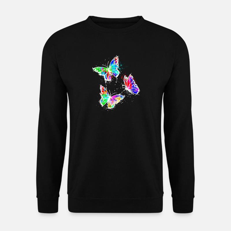 Kunst Strassenkunst Graffiti Schmetterling - Unisex Pullover - Schwarz