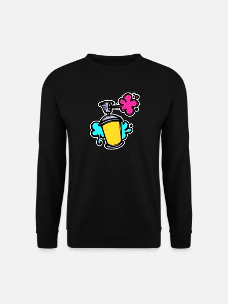 Graffiti Sreet Art Spraydose Sprayer Wildstyle - Unisex Pullover - Schwarz