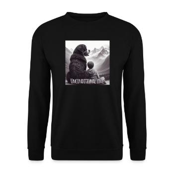 Bouvier bernois - Sweat-shirt Unisexe - noir - Devant - Alina (178cm) & Michal (187cm)