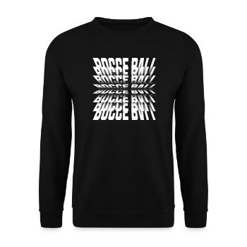 Bocce Spruch Bocce Ball mit Jack Bocci Game Bocce - Unisex Pullover - Schwarz - Vorne - Alina (178cm) & Michal (187cm)