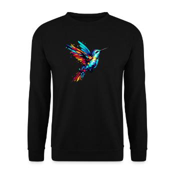 Colibri - Sweat-shirt Unisexe - noir - Devant - Alina (178cm) & Michal (187cm)