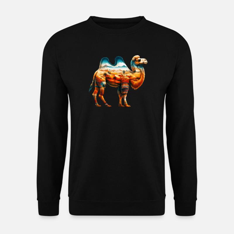 Kamel - Unisex Pullover - Schwarz