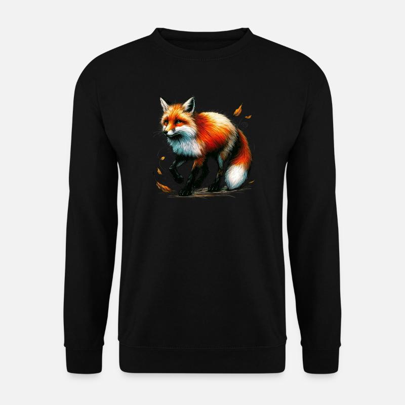 Fox - Unisex Sweatshirt - black