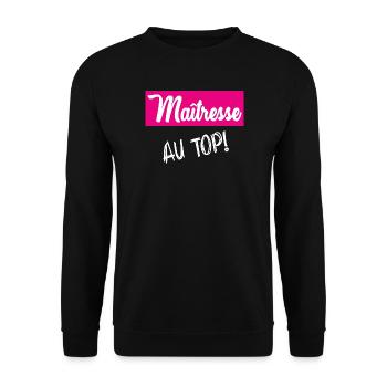 THANK YOU. THANKS. THANK YOU. ANNIVERSARY. BIRTH. - Unisex Sweatshirt - black - Front - Alina (178cm) & Michal (187cm)