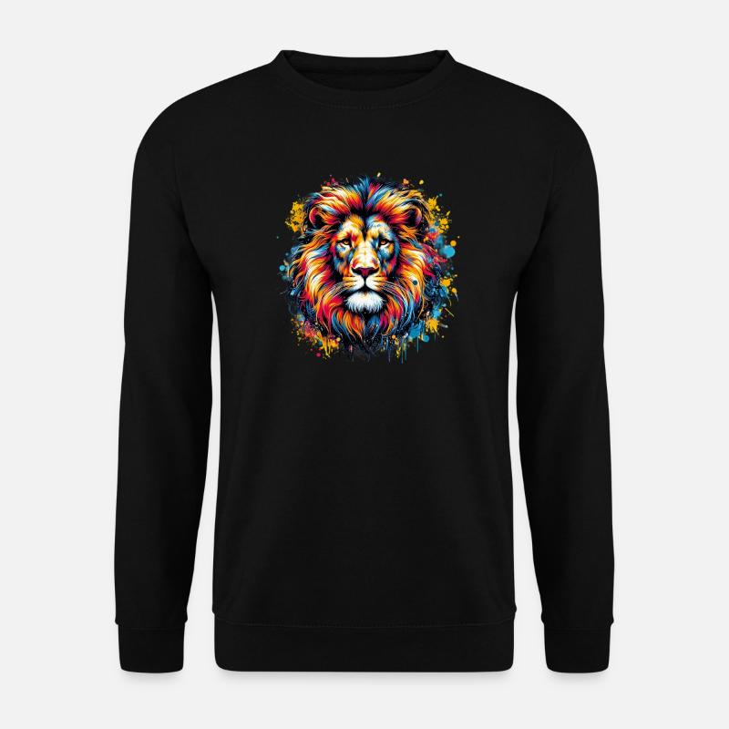 Löwe - Unisex Pullover - Schwarz