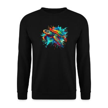 Tortue - Sweat-shirt Unisexe - noir - Devant - Alina (178cm) & Michal (187cm)