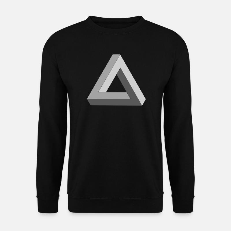 Penrose Dreieck Escher - Unisex Pullover - Schwarz