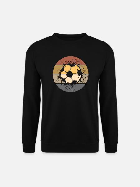 Football Rétro Ballon Fan De Football Joueur Sports De Balle - Sweat-shirt Unisexe - noir