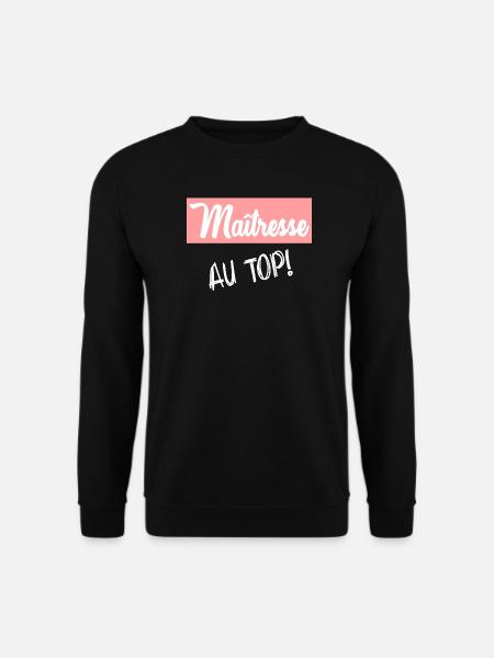 MAÎTRESSE. MERCI. MERCI MAÎTRESSE - Sweat-shirt Unisexe - noir