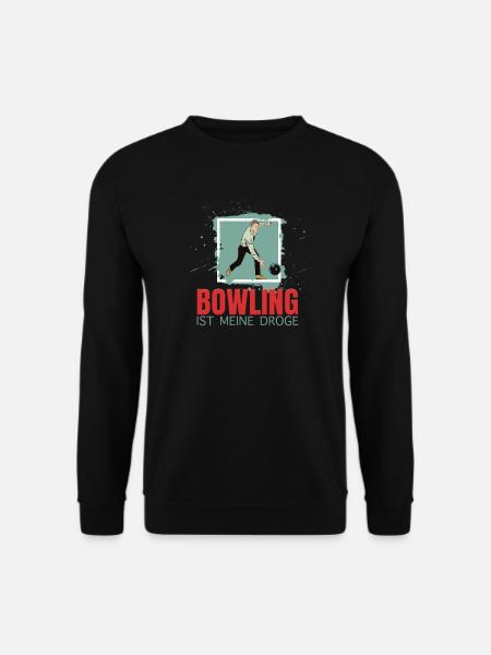 Bowling ist meine Droge - Unisex Pullover - Schwarz