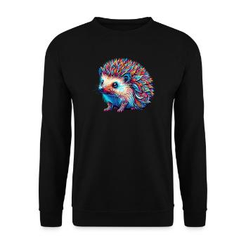 Igel - Unisex Pullover - Schwarz - Vorne - Alina (178cm) & Michal (187cm)