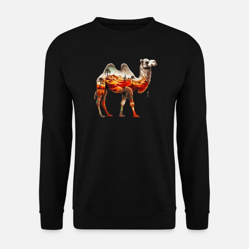 Kamel - Unisex Pullover - Schwarz