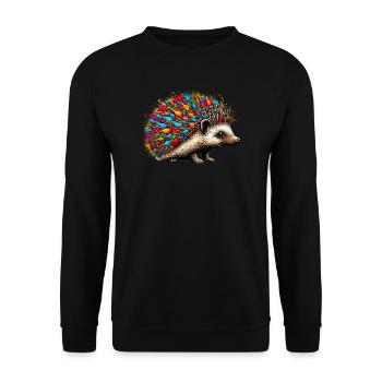 Hérisson - Sweat-shirt Unisexe - noir - Devant - Alina (178cm) & Michal (187cm)