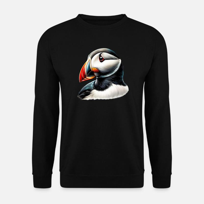 Puffin - Unisex Sweatshirt - black