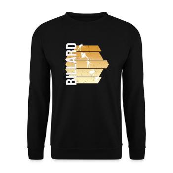 Billard - Unisex Pullover - Schwarz - Vorne - Alina (178cm) & Michal (187cm)