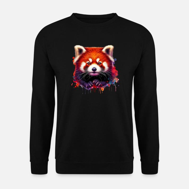 Red panda - Unisex Sweatshirt - black