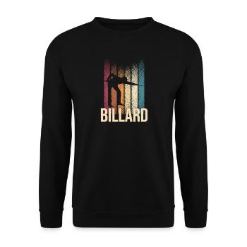 Billard - Unisex Pullover - Schwarz - Vorne - Alina (178cm) & Michal (187cm)