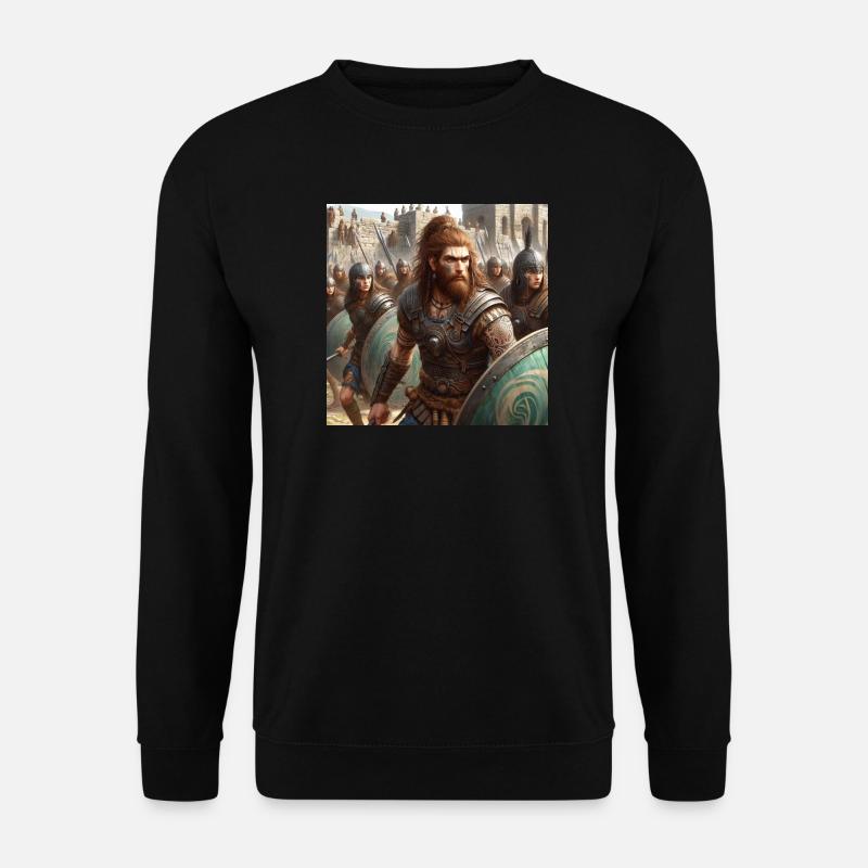 Celtiberians defending Numancia - Unisex Sweatshirt - black