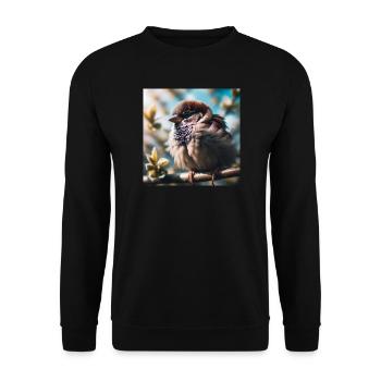 Sparrow - Unisex Sweatshirt - black - Front - Alina (178cm) & Michal (187cm)