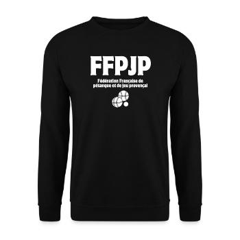 Pétanque, Pétanque-Spieler, Pétanqueur - Unisex Pullover - Schwarz - Vorne - Alina (178cm) & Michal (187cm)
