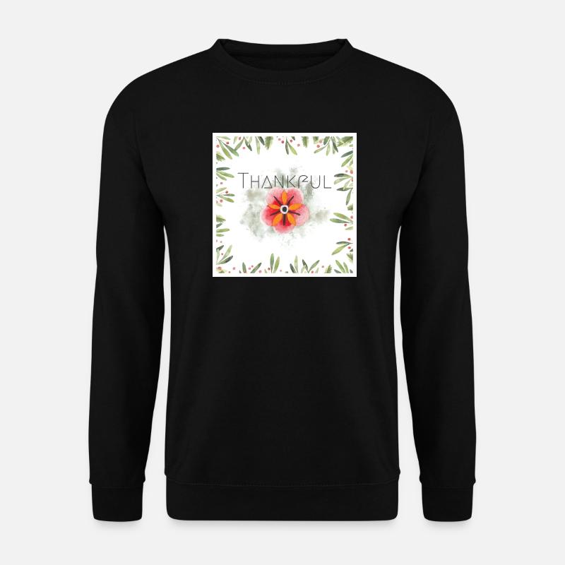 Thankful - Unisex Pullover - Schwarz