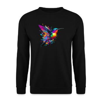 Colibri - Sweat-shirt Unisexe - noir - Devant - Alina (178cm) & Michal (187cm)
