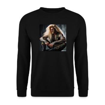 Militaire lourd - Sweat-shirt Unisexe - noir - Devant - Alina (178cm) & Michal (187cm)