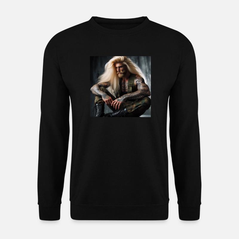 Militärisch schwer - Unisex Pullover - Schwarz
