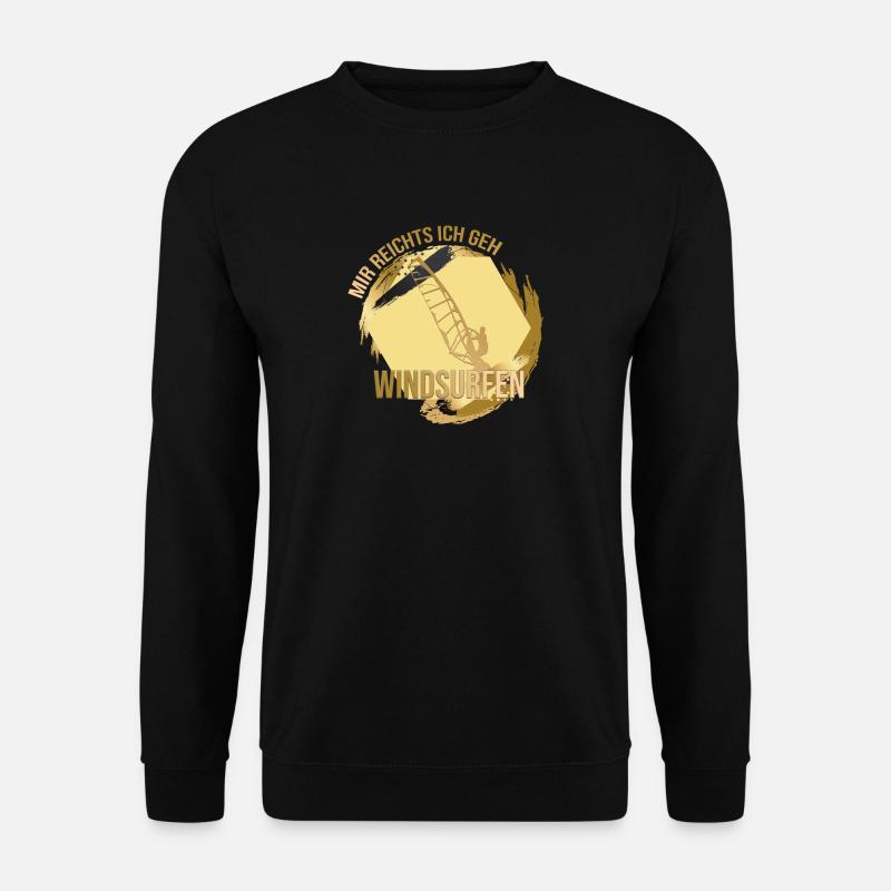 Mir reichts, ich geh Windsurfen - Unisex Pullover - Schwarz
