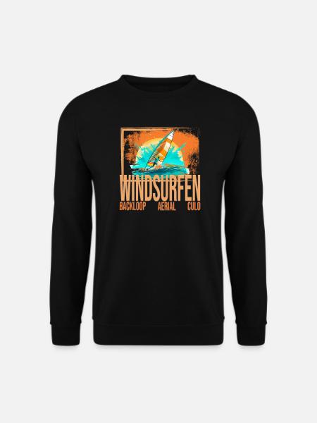 Backloop - Aerial - Culo - Windsurfen - Unisex Pullover - Schwarz